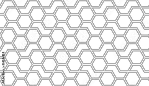 The geometric pattern with lines. Seamless vector background. White and gray texture. Graphic modern pattern. Simple lattice graphic design.