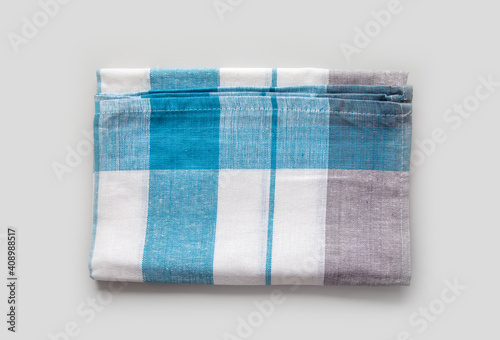 new folded kitchen cotton towel