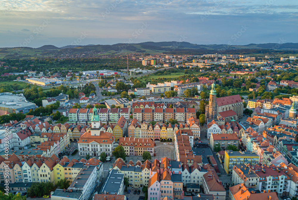 Jelenia Góra, centrum miasta i Zabobrze