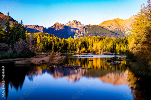 perfect reflection in the mountains