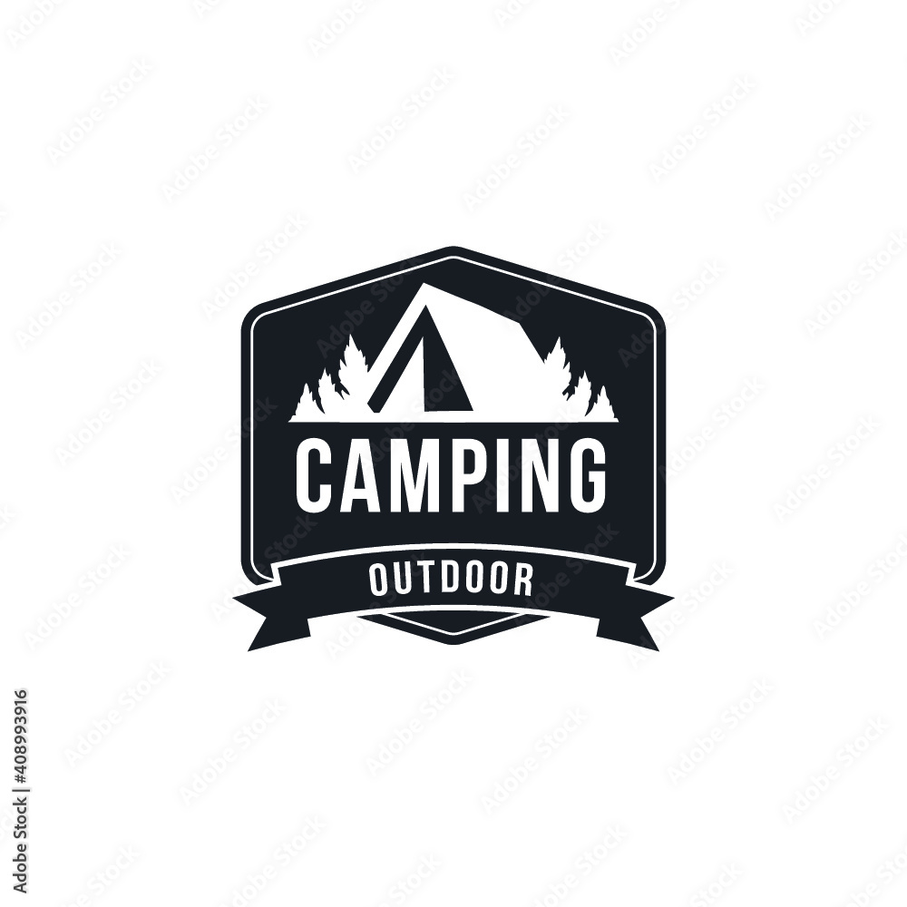 Obraz premium Outdoor logo design template 
