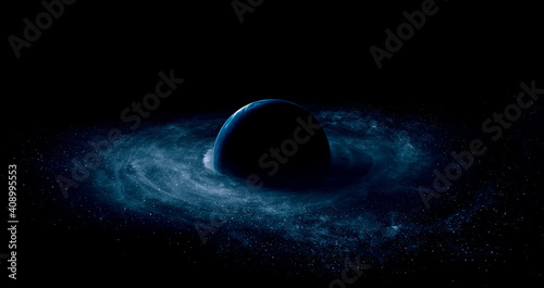 Image of outer space. . Mixed media