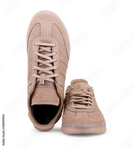 sneakers on white background, including clipping path photo