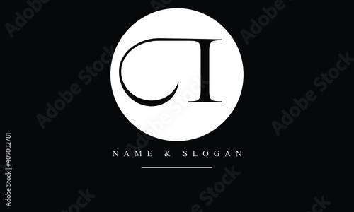 OI, IO, O, I abstract letters logo monogram
