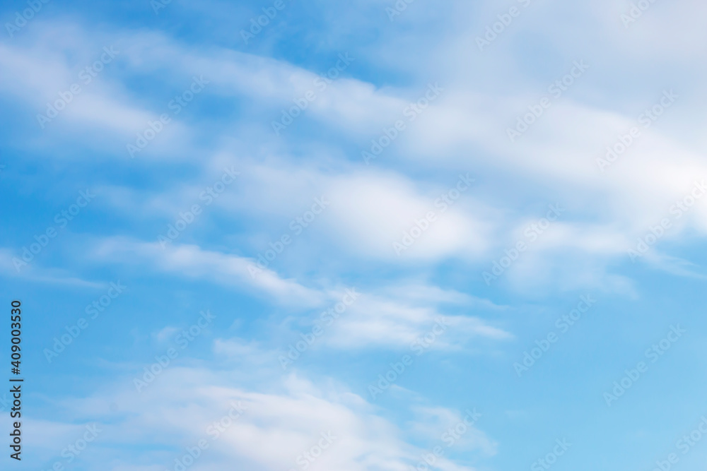 Beautiful white clouds in the sky.