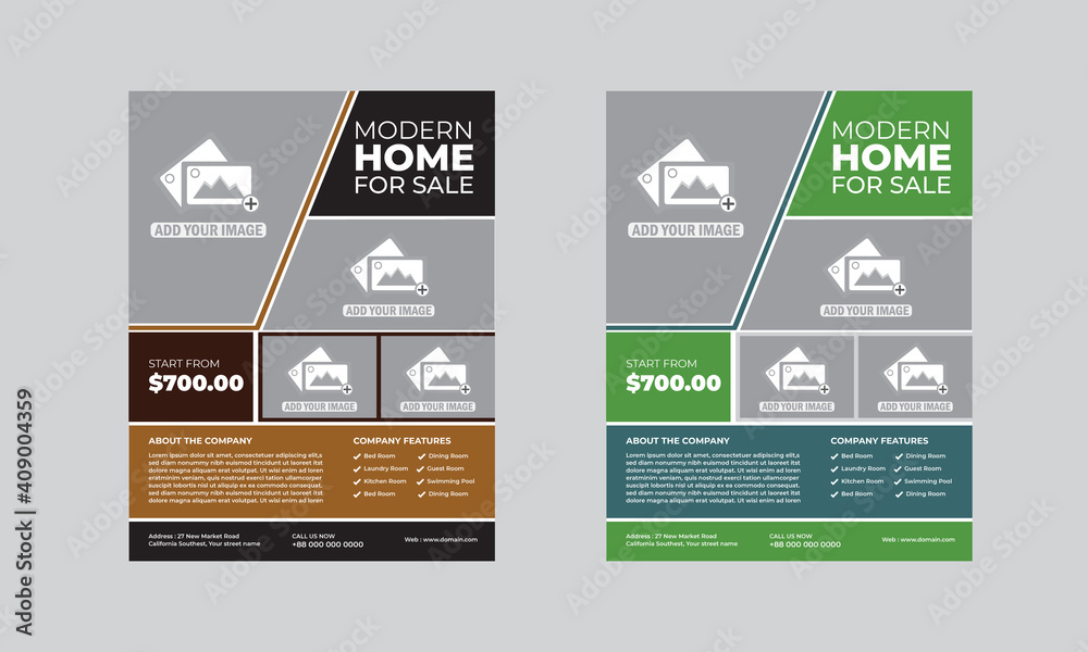 Real Estate Flyer Template (Editable) Specifications Size 8.5”x11