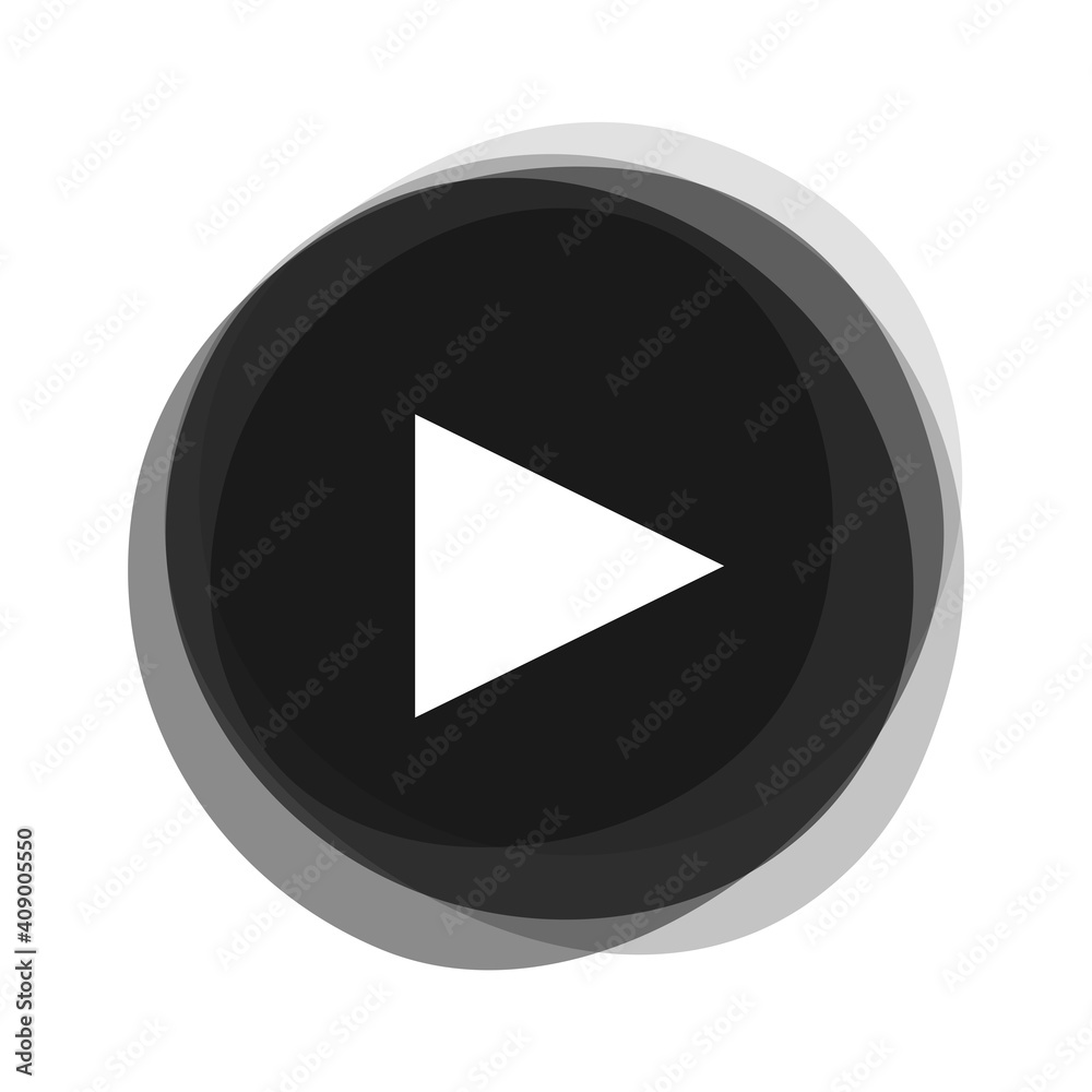 Play auf schwarzem Button