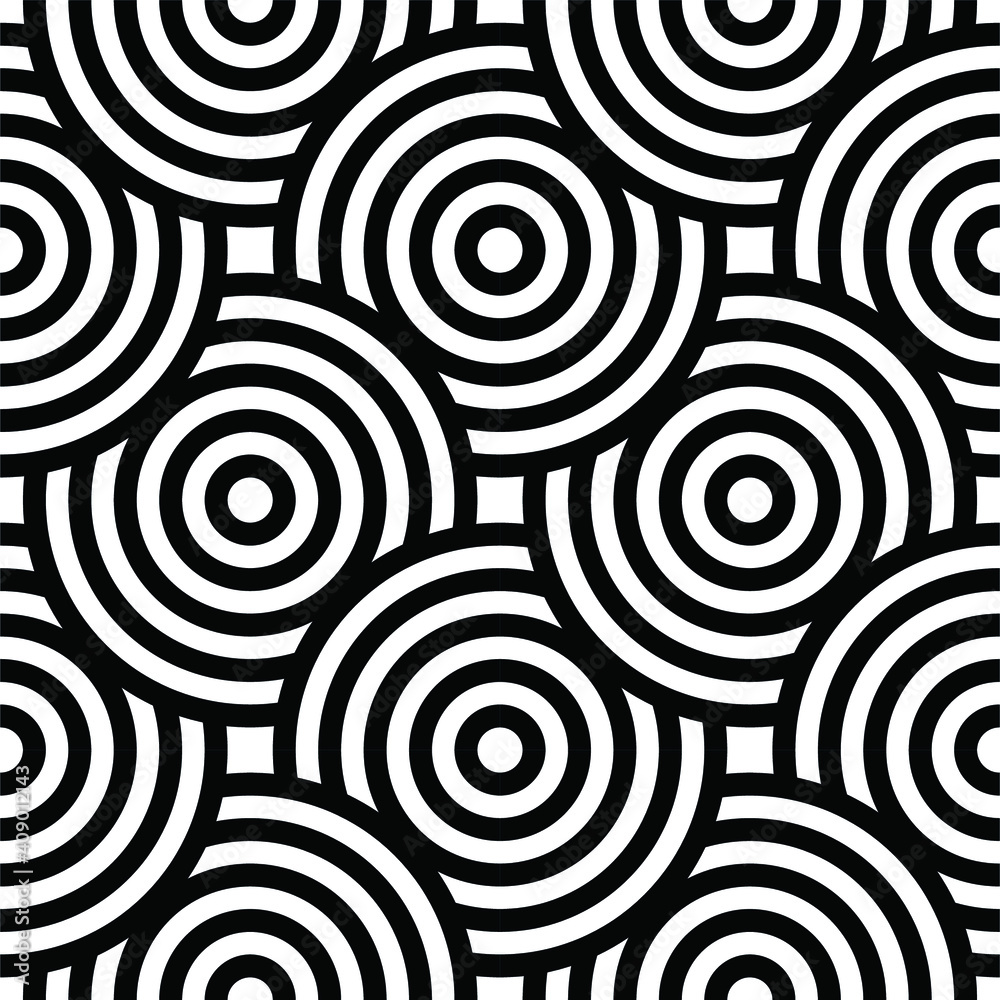abstract vector background. circles in black and white. weave circles abstract vector background. circles in black and white. weave circles