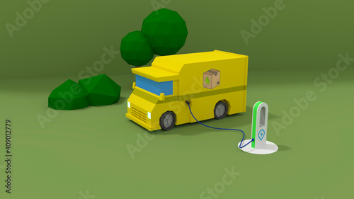 E-Mobilität, E-Auto, E-Mobilpackage, Lieferung per elektro Auto