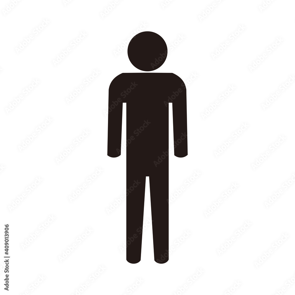 Man icon vector. Toilet sign. Man restroom sign vector. Male icon Man icon vector. Toilet sign. Man restroom sign vector. Male icon