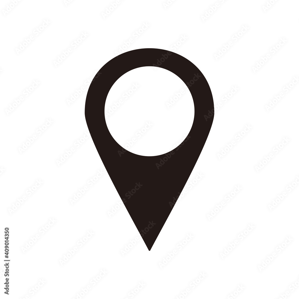 Maps pin. Location pin. Location map icon.
