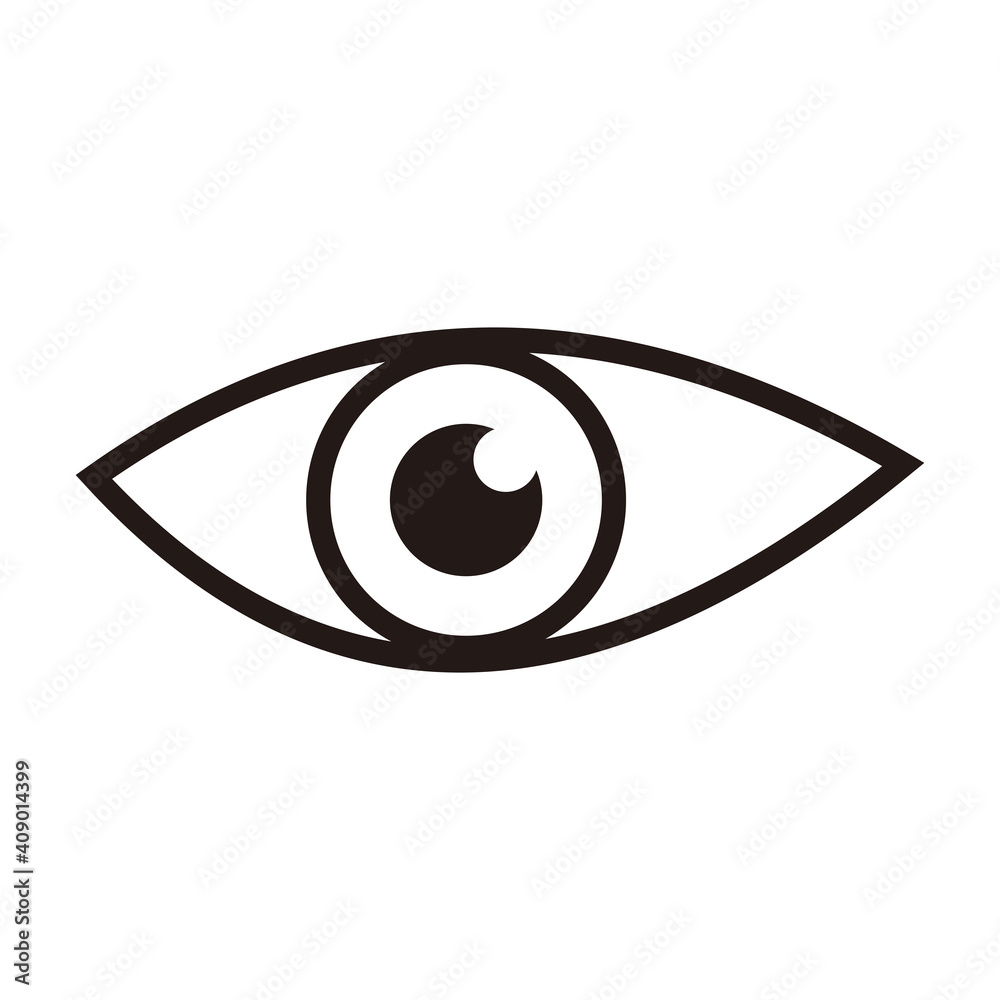 Eye icon. Look and Vision icon. Eye vector icon Eye icon. Look and Vision icon. Eye vector icon