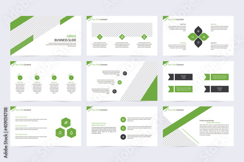 Green Creative Display Elements