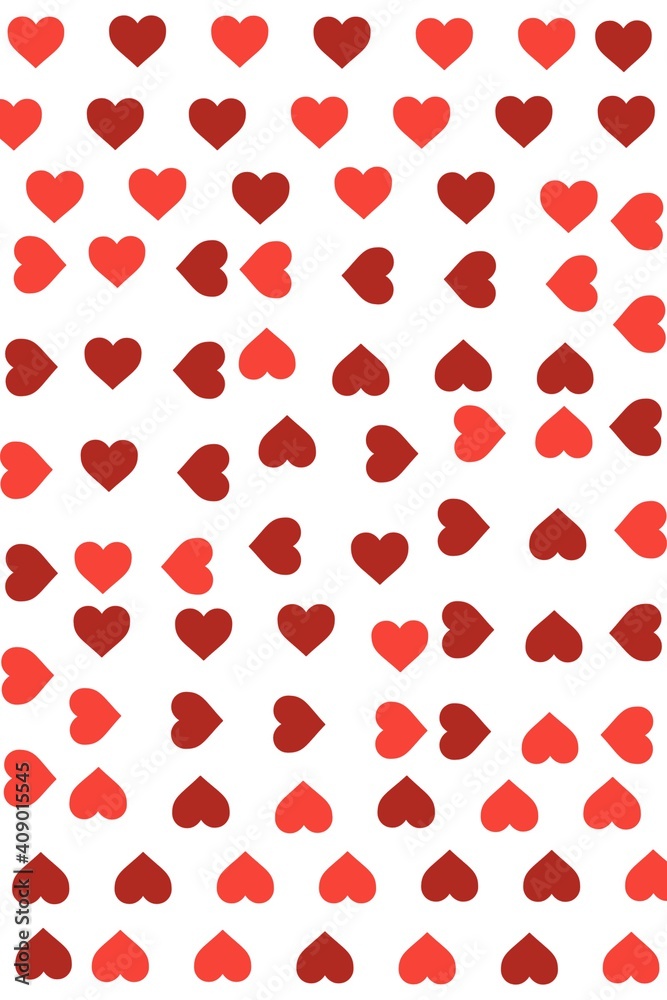 pattern with red hearts pattern with red hearts