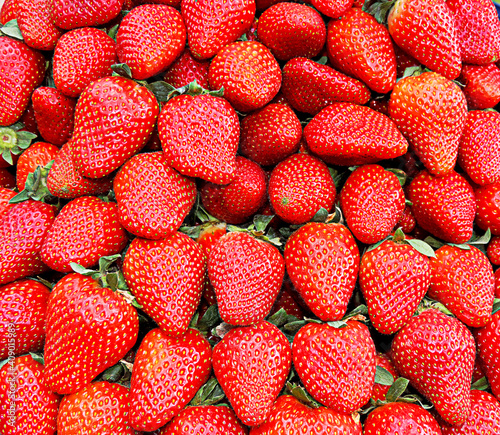 strawberries in the market 