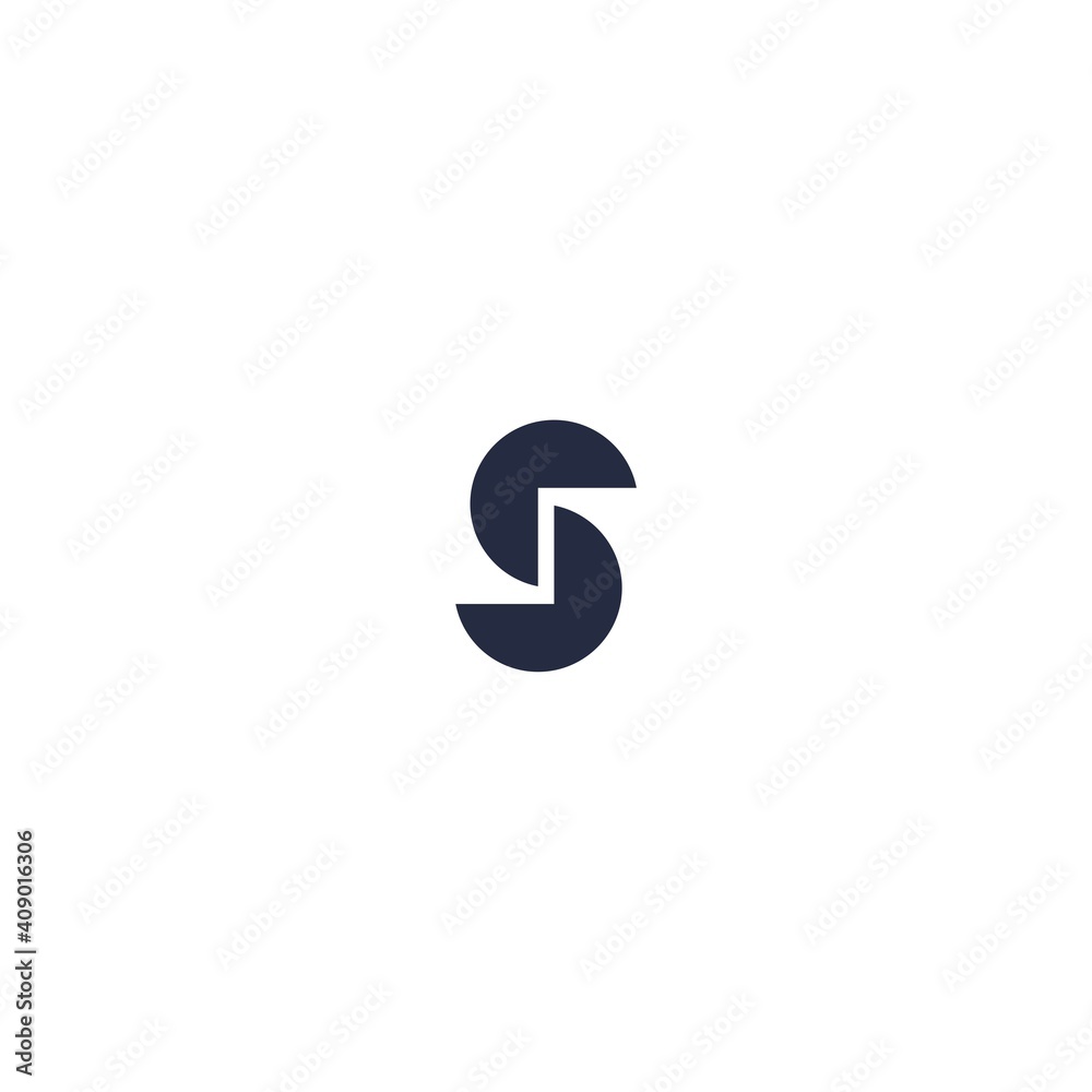 initials S logo, with cool edit circle shape initials S logo, with cool edit circle shape