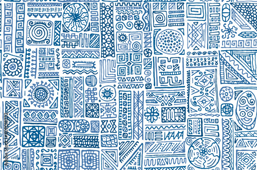Traditional african vector seamless pattern design