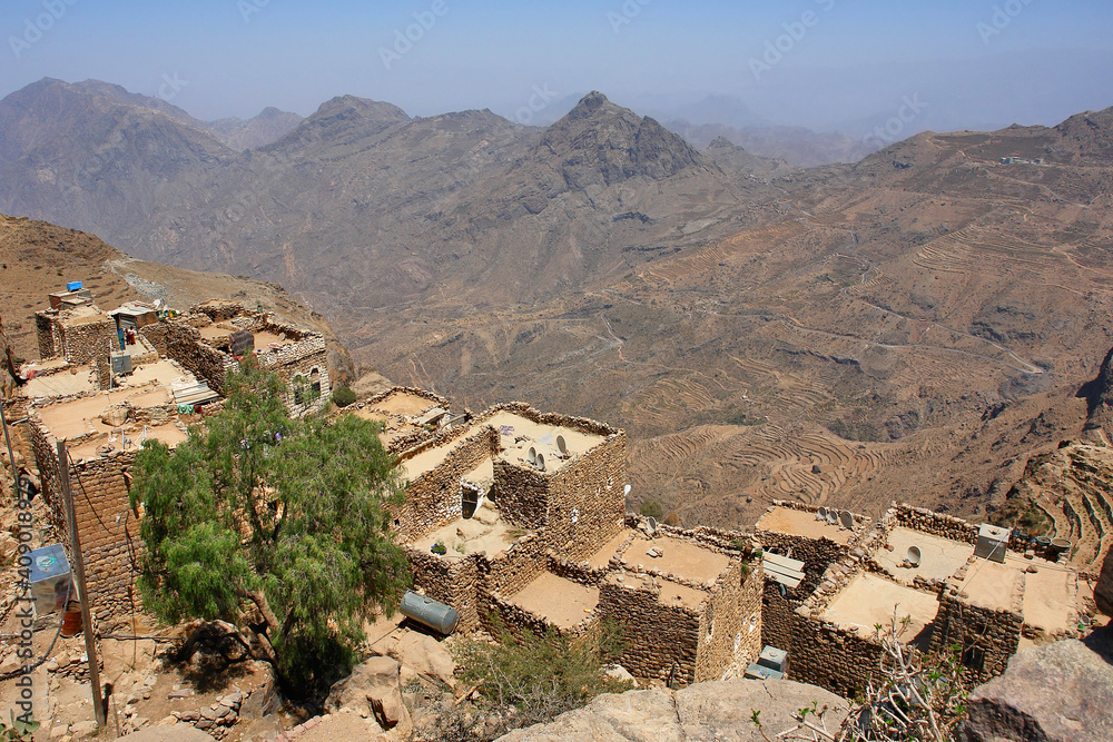 Traditional Yemen Village Al-Hajjarh