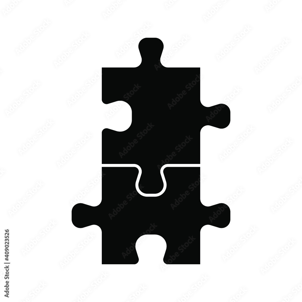 Puzzle compatible icon. Jigsaw agreement vector illustration on white isolated background. Icon vector illustrator Puzzle compatible icon. Jigsaw agreement vector illustration on white isolated background. Icon vector illustrator