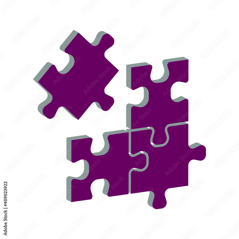 Puzzle compatible icon. Jigsaw agreement vector illustration on white isolated background. Icon vector illustrator Puzzle compatible icon. Jigsaw agreement vector illustration on white isolated background. Icon vector illustrator