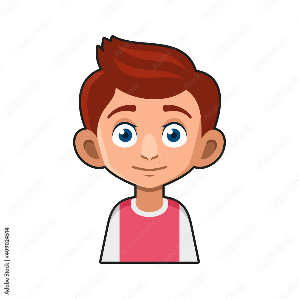 Cute Young Man Avatar Character. Cartoon Style Userpic Icon. Vector Cute Young Man Avatar Character. Cartoon Style Userpic Icon. Vector