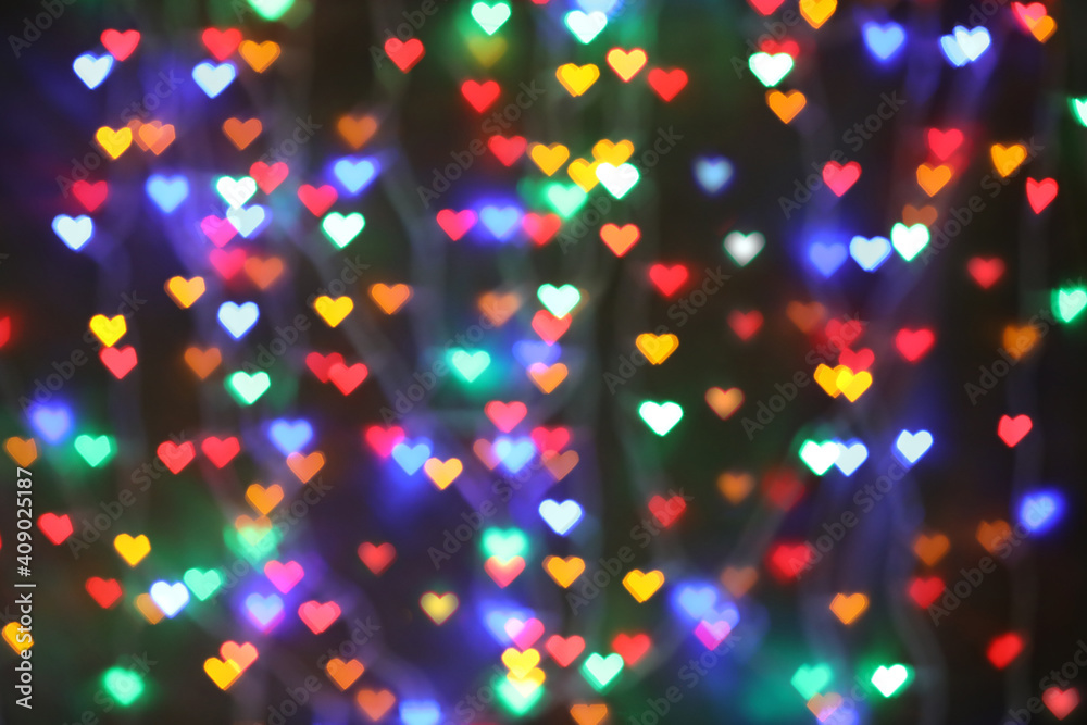 Naklejka premium abstract background with hearts