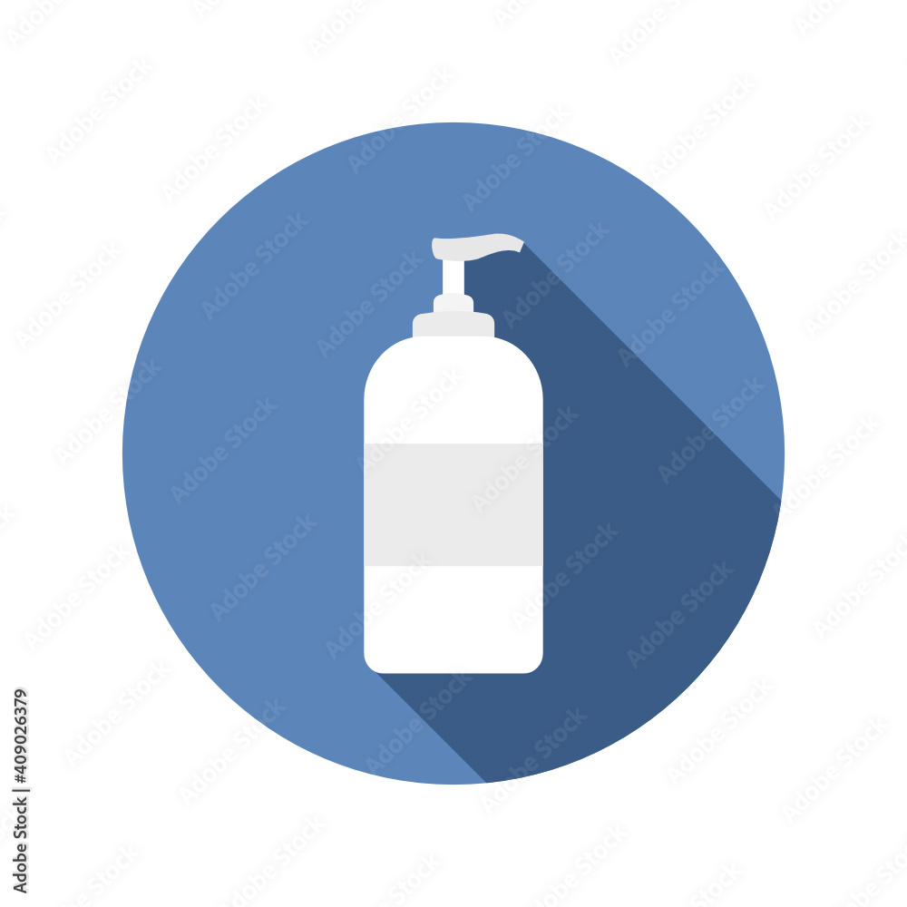 Hand sanitizer circle icon isolated on white background. Hand sanitizer circle icon isolated on white background.