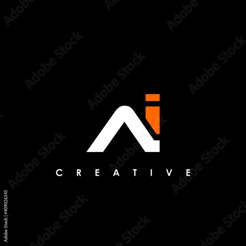 AI Letter Initial Logo Design Template Vector Illustration