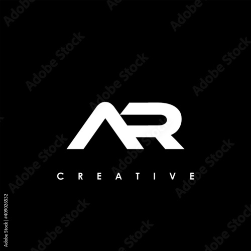 AR Letter Initial Logo Design Template Vector Illustration
