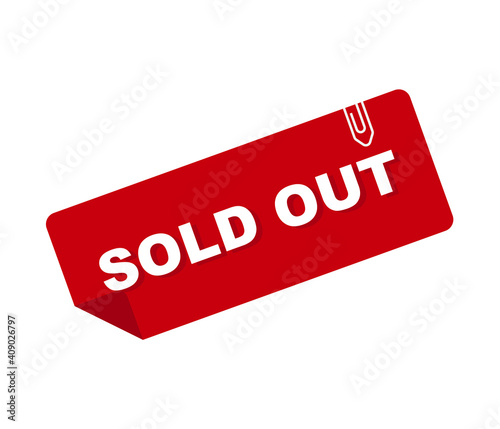sold out icon. sold out banner template. sold out ribbon label sign.