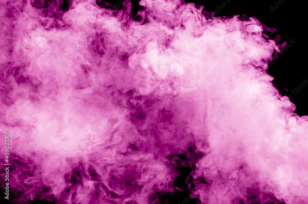 Pink smoke as an abstract background.