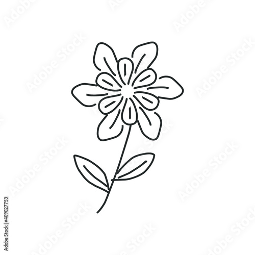 flat style floral design  isolated and trendy. Floral design background for your website design logo  app  UI. Vector icon illustration  EPS10.