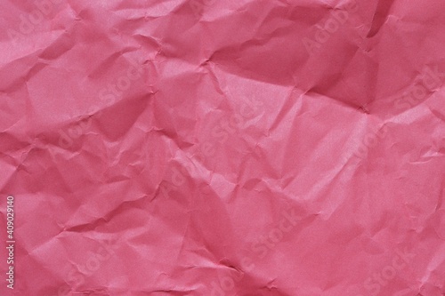 Crumpled red paper textre background