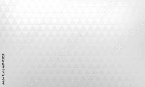 Geometric silver abstract texture. Triangles light empty mosaic background. Foil effect.