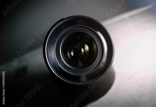 Cuadro en lienzo Camera Lens Equipment Closeup Optic Detail