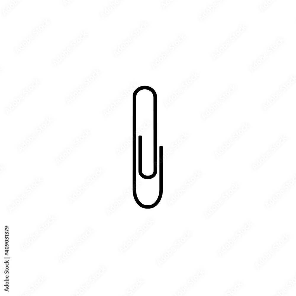 attachment clip icon. attachment clip vector on whitebackground attachment clip icon. attachment clip vector on whitebackground