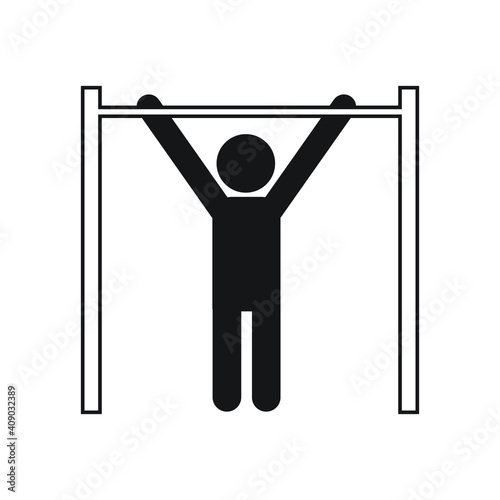 Workout symbol icon vector gym