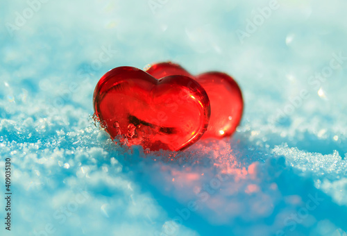 valentine's day greeting card with festive background with two transparent re...