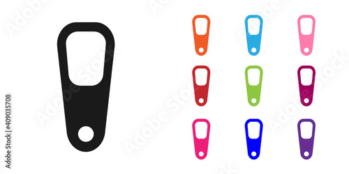 Black Pumice for feet icon isolated on white background. Foot cleaning. Skin beauty cosmetology leg care. Set icons colorful. Vector.