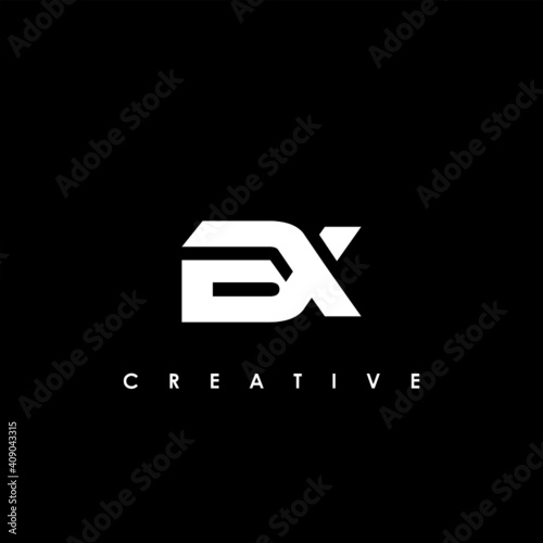 BX Letter Initial Logo Design Template Vector Illustration
