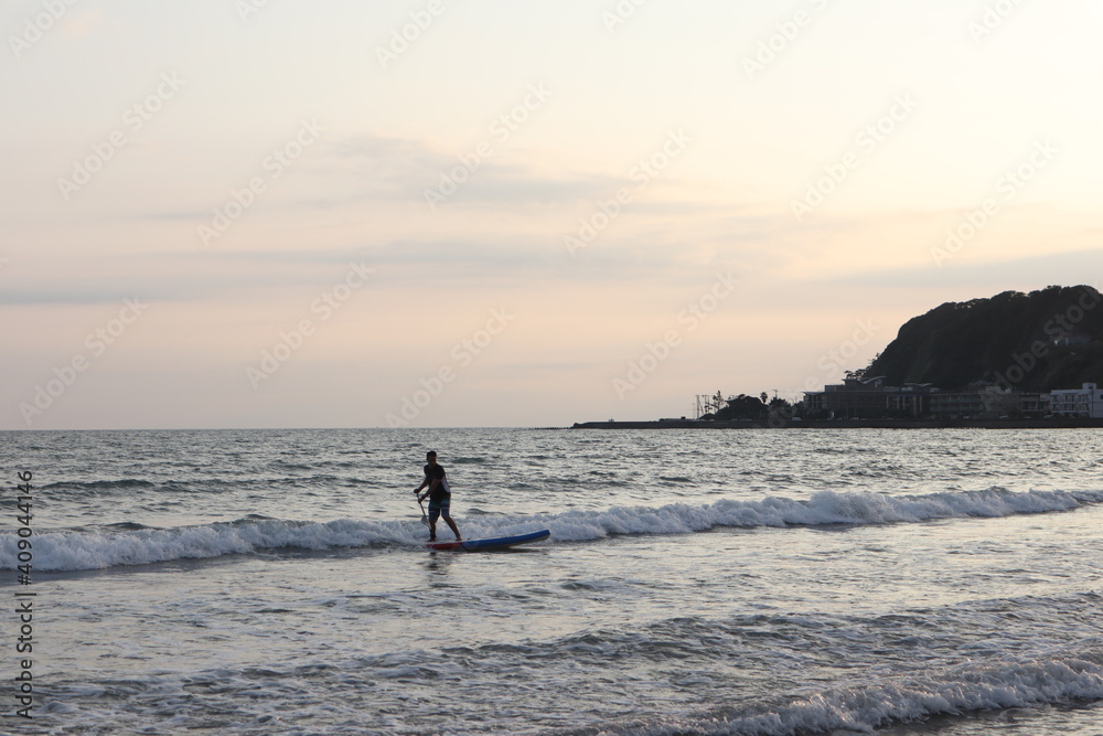 Naklejka premium 平日の湘南