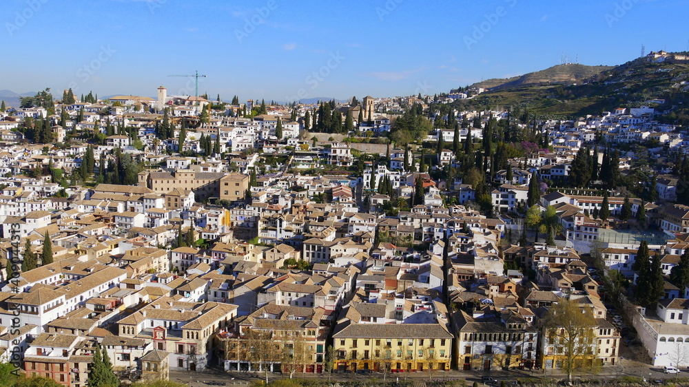 Blick auf Granada, Andalusien, Spanien