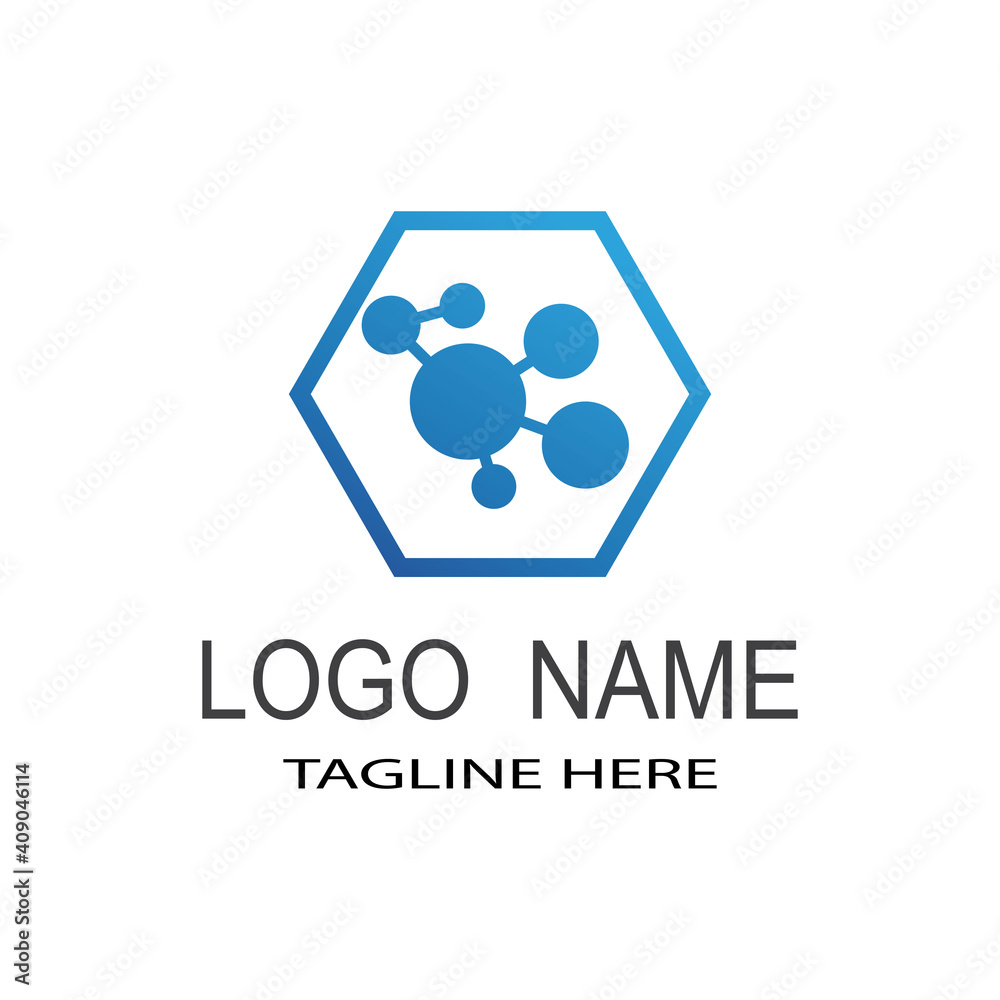 Molecular structure chemical atoms vector illustration Molecular structure chemical atoms vector illustration