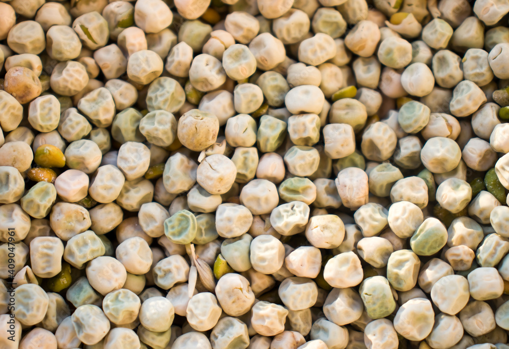 Whole dried green peas close up full frame Whole dried green peas close up full frame