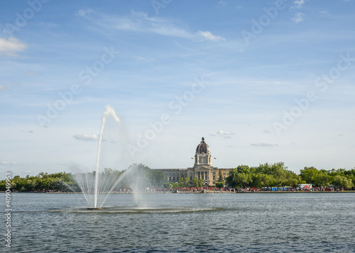 Wascana lake, Regina, Saskatchewan. photo