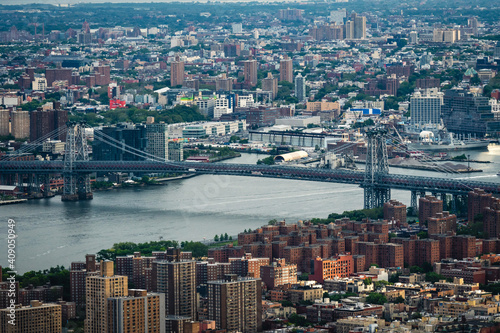 New York City. Wonderful panoramic aerial view of Manhattan Midtown Skyscrapers © ako-photography