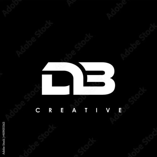 DB Letter Initial Logo Design Template Vector Illustration