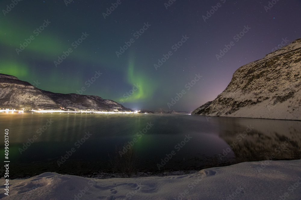 Reflecting norther lights