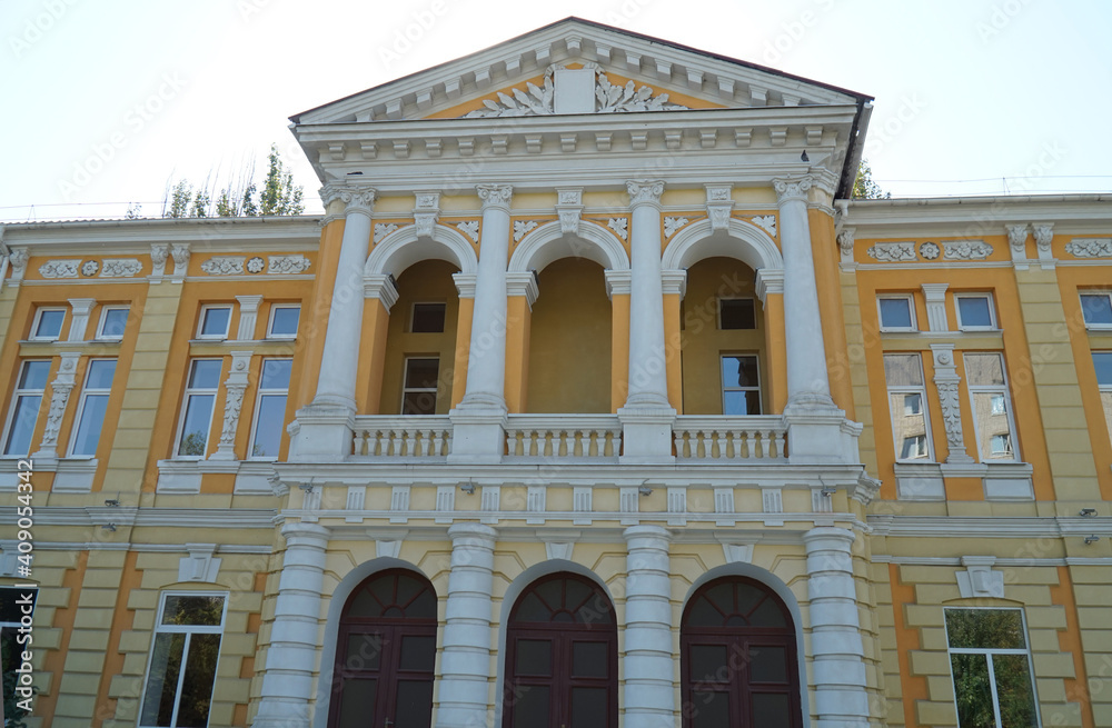 A beautiful building on the streets of Berdyansk