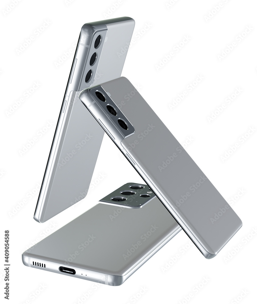 3d render of a smartphone on a white background 3d render of a smartphone on a white background